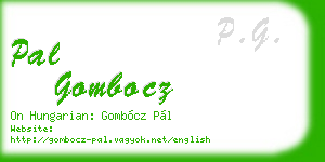 pal gombocz business card